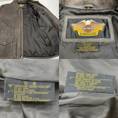 HARLEY-DAVIDSON | ハーレーダビットソン レザー ブラウン サイズ：XL【加古川店】