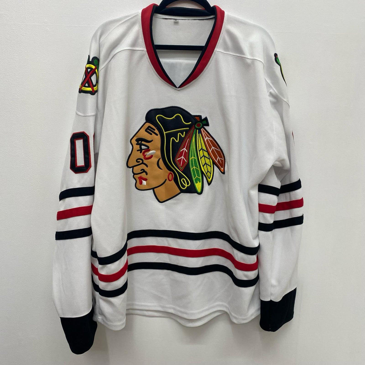 NHL ｼｶｺﾞﾌﾞﾗｯｸﾎｰｸｽ ｹﾞｰﾑｼｬﾂNo.00 サイズ:XL アイスホッケー【加古川店】