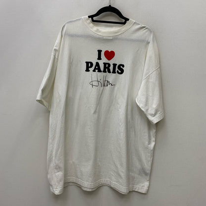 VETEMENTS | ヴェトモンベトモン I Love Paris Hilton T-shirt 並行品 半袖Ｔシャツ ホワイト サイズ：XS【加古川店】