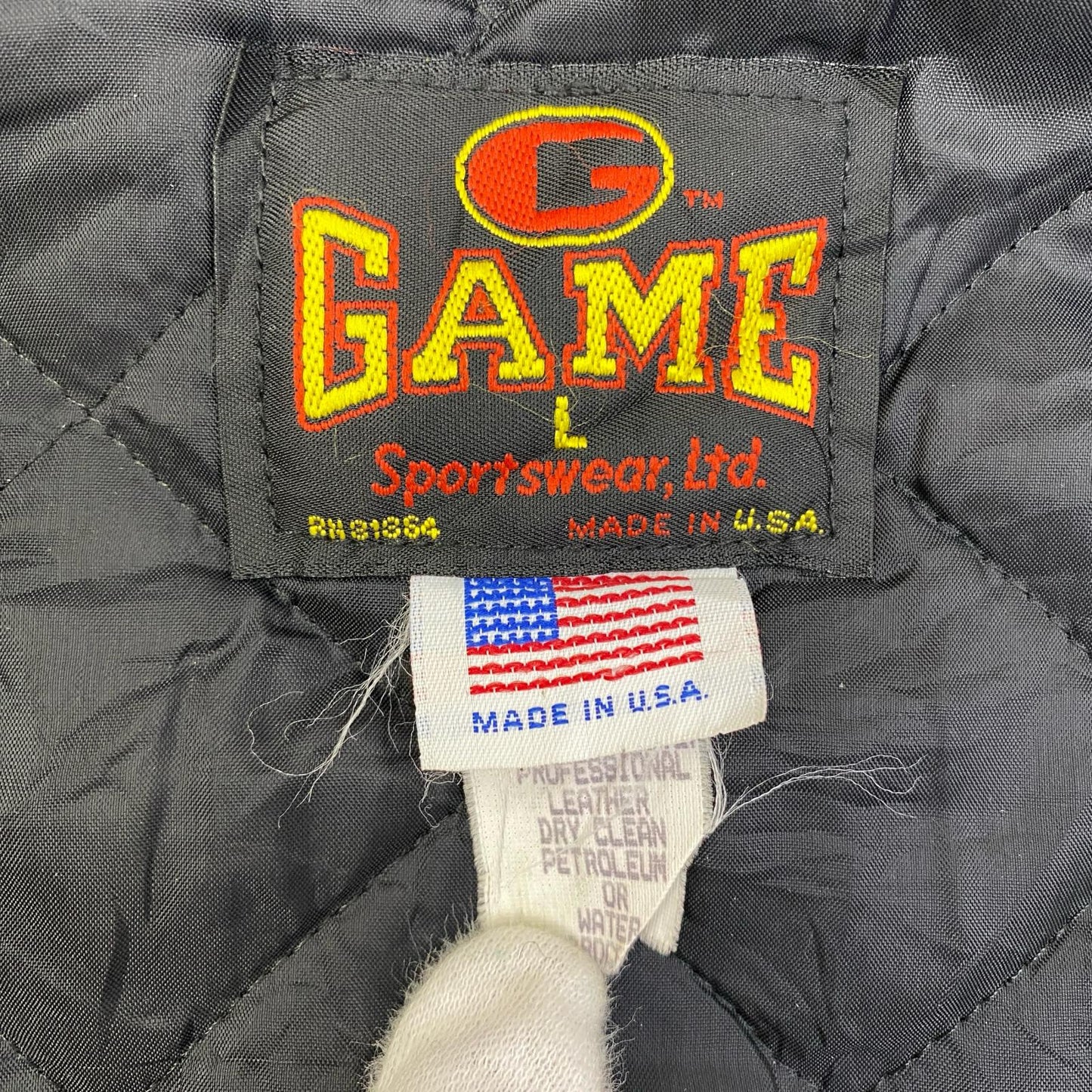 ブランド名:GAME Sportswear スタジャン ブラック サイズ：L【加古川店】