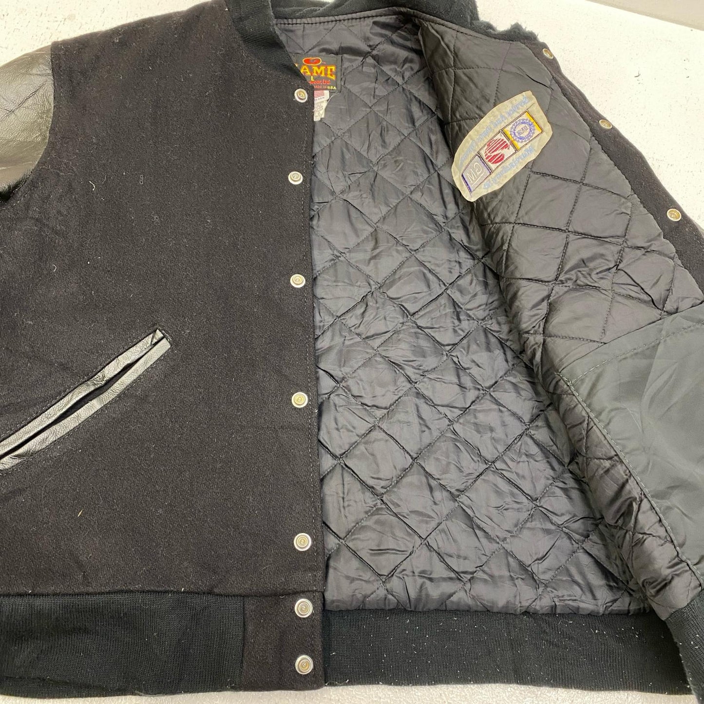 ブランド名:GAME Sportswear スタジャン ブラック サイズ：L【加古川店】