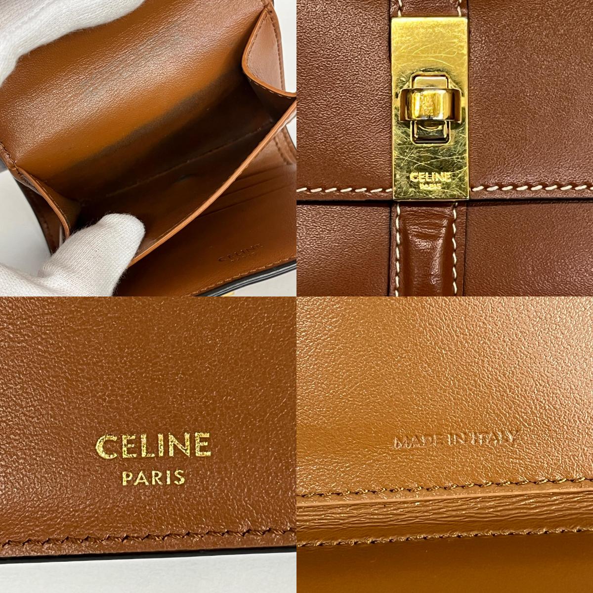 CELINE | セリーヌ スモール トリフォールド ウォレット 16 二つ折り財布【加古川店】