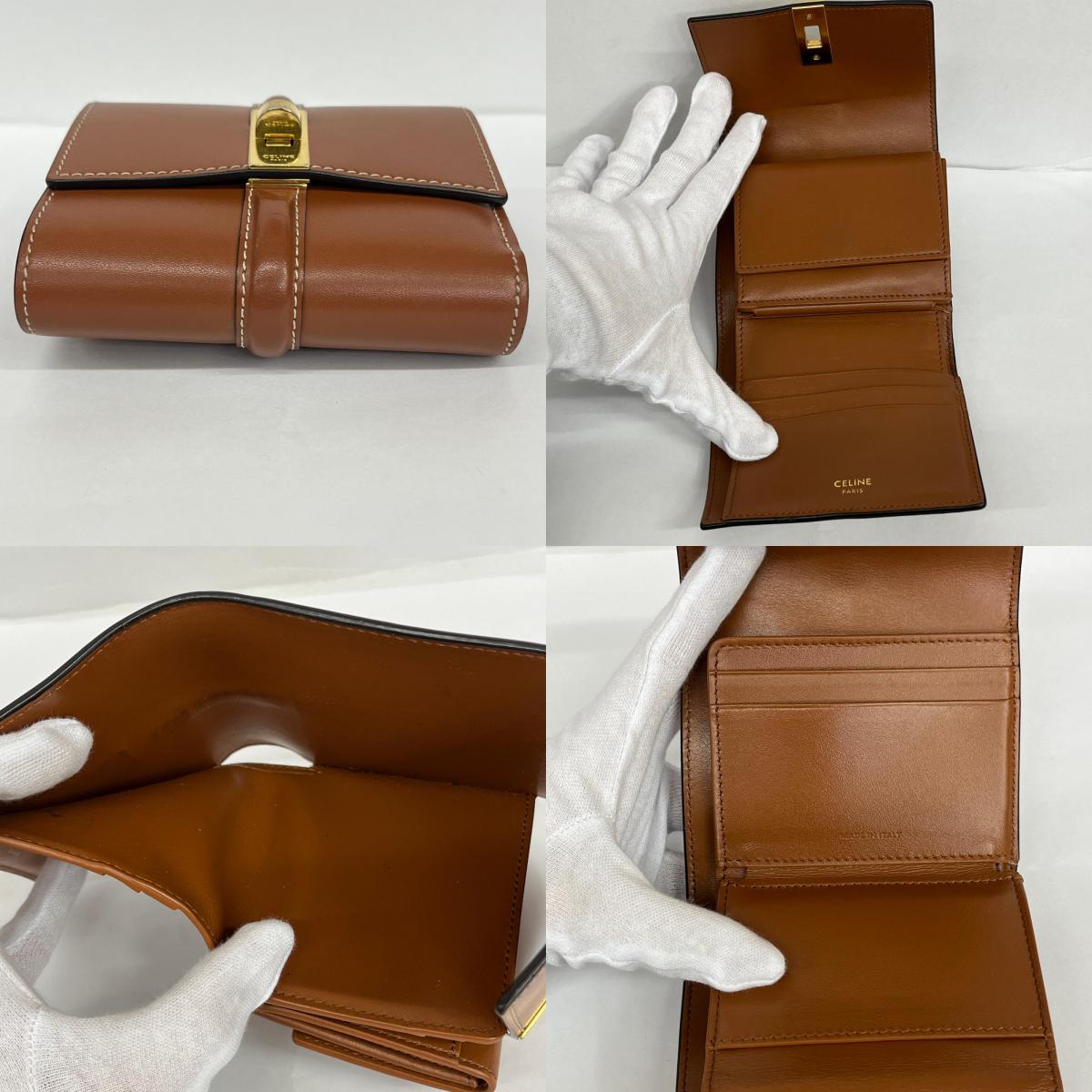 CELINE | セリーヌ スモール トリフォールド ウォレット 16 二つ折り財布【加古川店】