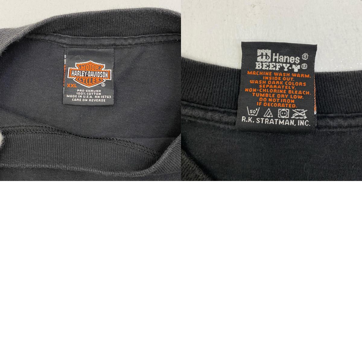 HARLEY-DAVIDSON | ハーレーダビットソン HACIENDA 半袖Ｔシャツ ブラック サイズ：XXL【加古川店】