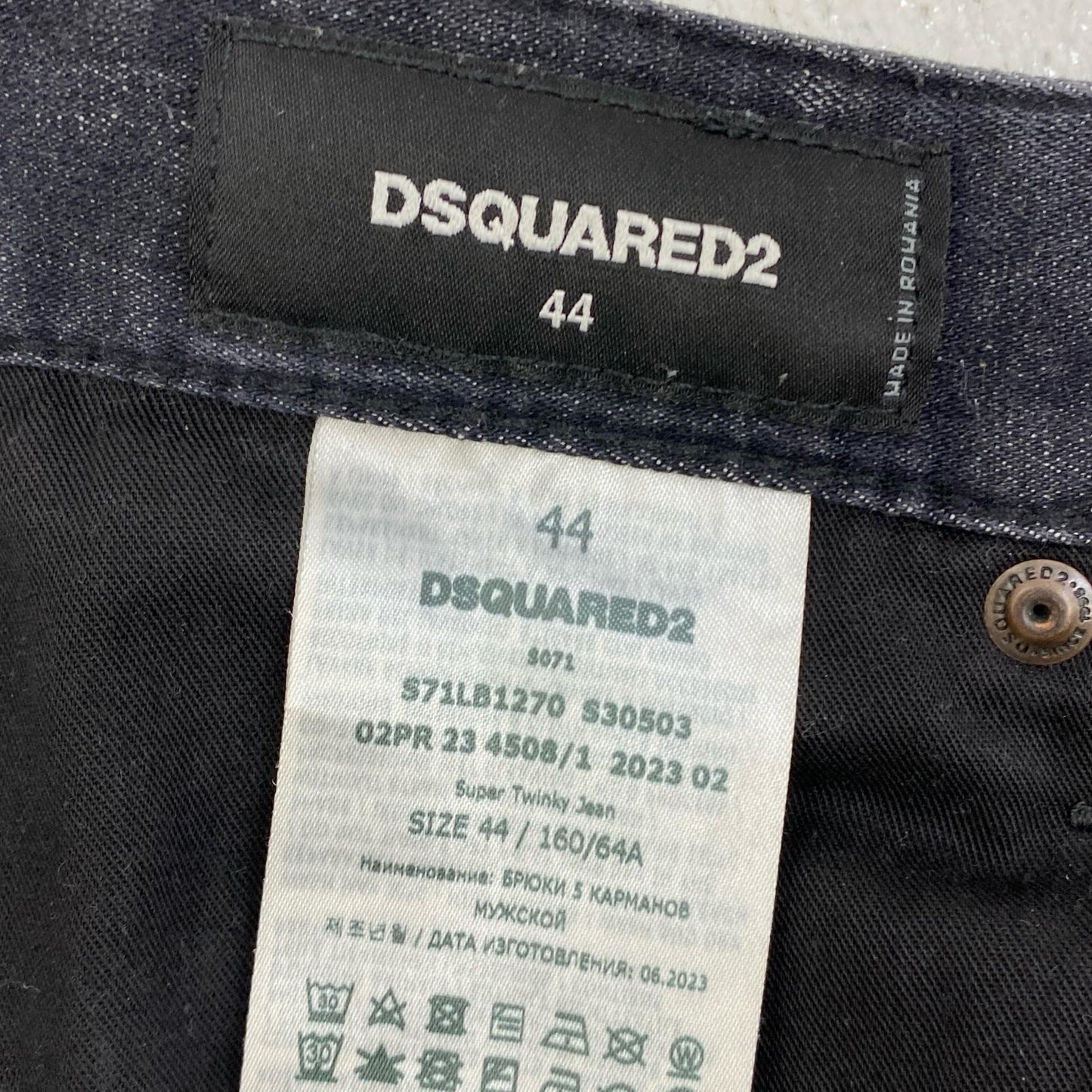 DSQUARED2 | ディースクエアード SUPER TWINKY JEAN デニムパンツ S71LB1270 S30503 ブラック サイズ：44【加古川店】
