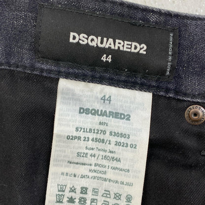 DSQUARED2 | ディースクエアード SUPER TWINKY JEAN デニムパンツ S71LB1270 S30503 ブラック サイズ：44【加古川店】