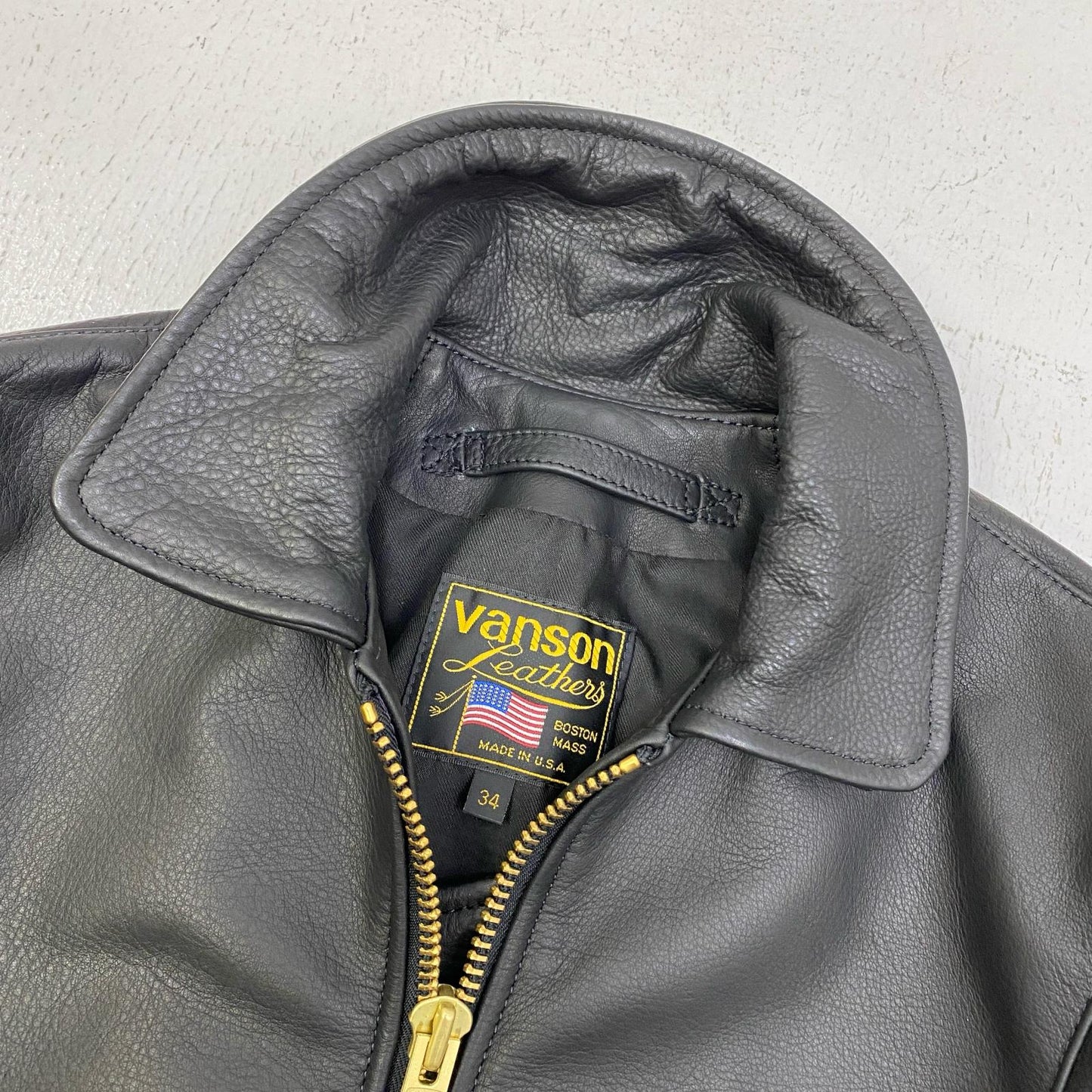 VANSON | バンソン enfield single riders jacket レザー ブラック サイズ：34【加古川店】
