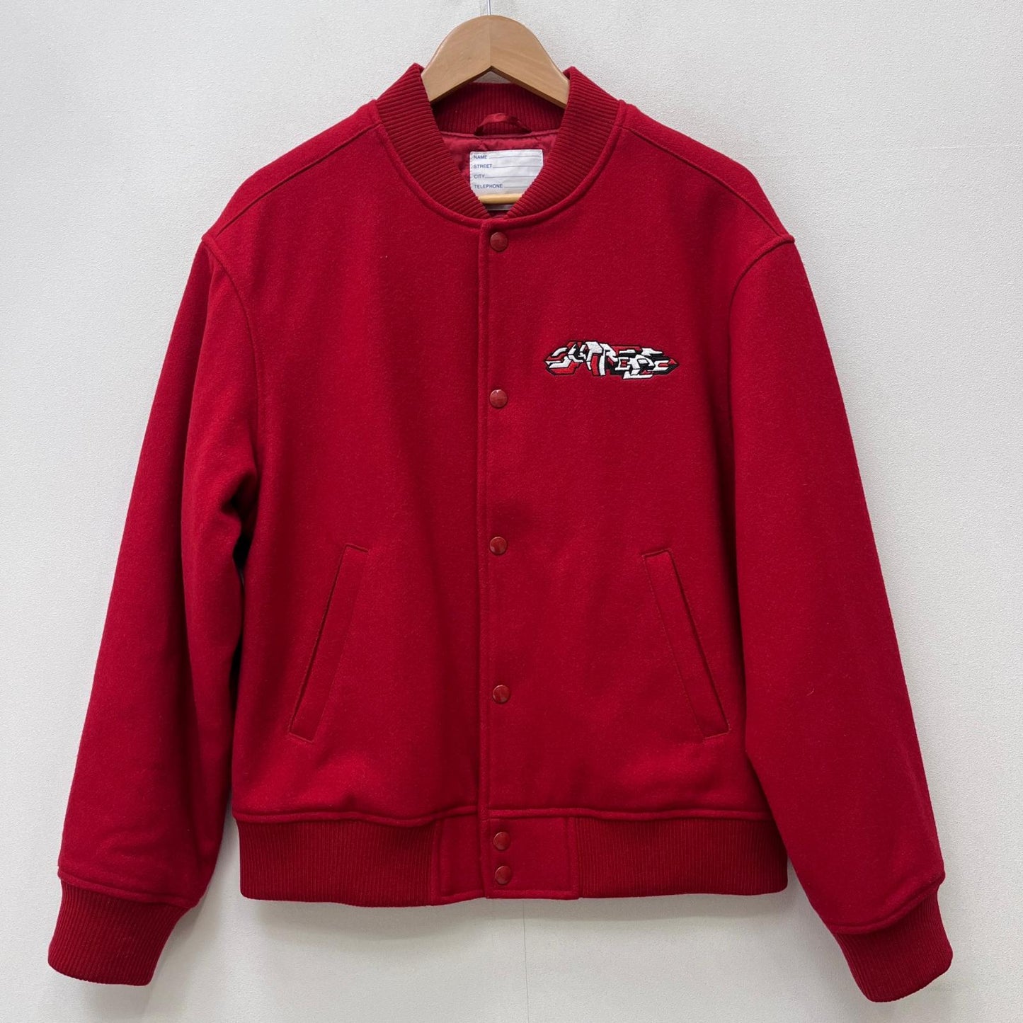Supreme | シュプリーム DELTA LOGO JACKET スタジャン レッド 19FW Mサイズ スタジャン レッド サイズ：M