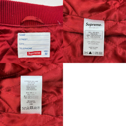Supreme | シュプリーム DELTA LOGO JACKET スタジャン レッド 19FW Mサイズ スタジャン レッド サイズ：M