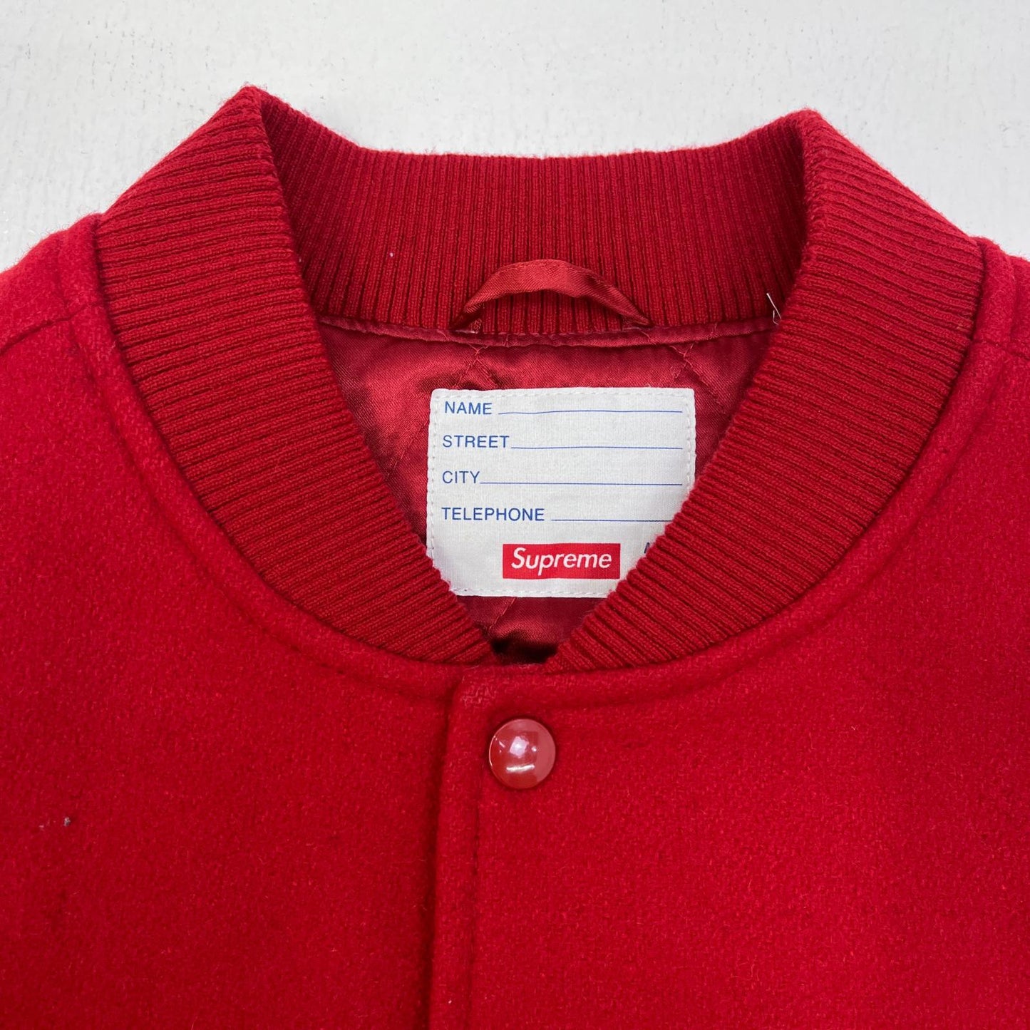 Supreme | シュプリーム DELTA LOGO JACKET スタジャン レッド 19FW Mサイズ スタジャン レッド サイズ：M