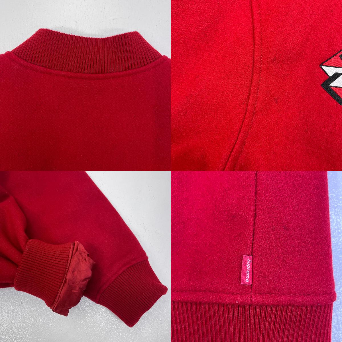 Supreme | シュプリーム DELTA LOGO JACKET スタジャン レッド 19FW Mサイズ スタジャン レッド サイズ：M