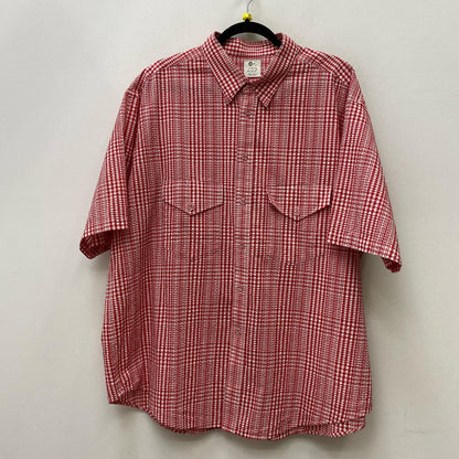 GINGHAMCHECK S/S shirts 半袖シャツ レッド サイズ：L【加古川店】