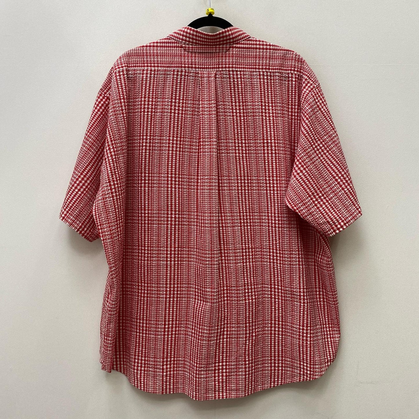GINGHAMCHECK S/S shirts 半袖シャツ レッド サイズ：L【加古川店】