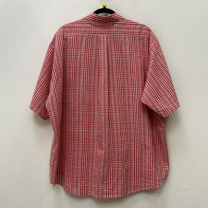 GINGHAMCHECK S/S shirts 半袖シャツ レッド サイズ：L【加古川店】