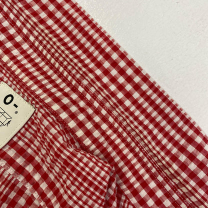 GINGHAMCHECK S/S shirts 半袖シャツ レッド サイズ：L【加古川店】