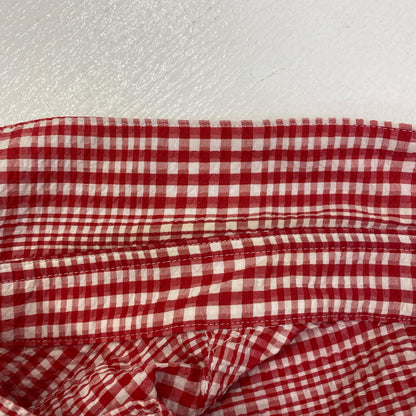 GINGHAMCHECK S/S shirts 半袖シャツ レッド サイズ：L【加古川店】