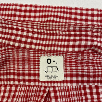 GINGHAMCHECK S/S shirts 半袖シャツ レッド サイズ：L【加古川店】