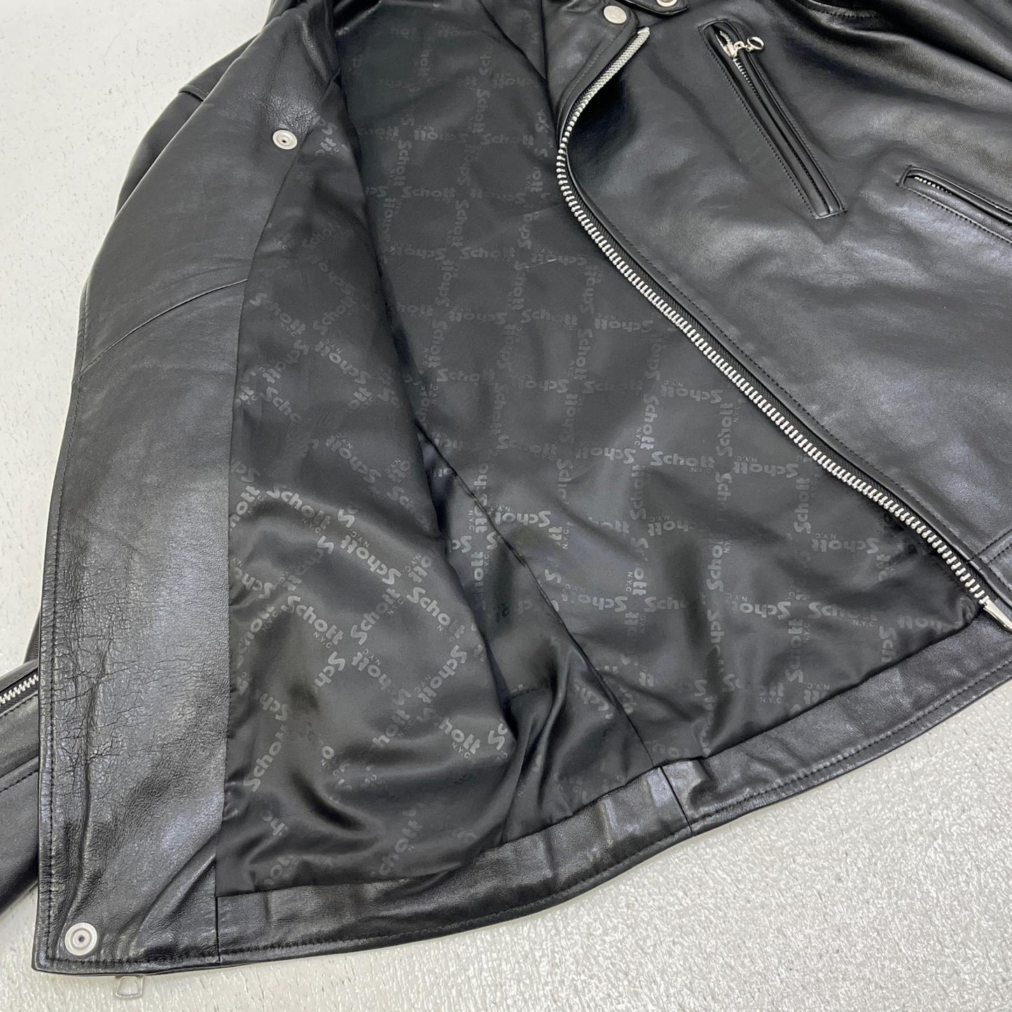 schott | ショット DOUBLE BREAST RIDERS レザー 782-3950077 ブラック サイズ：S【加古川店】