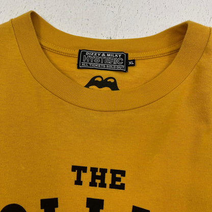 HYSTERIC GLAMOUR | ヒステリックグラマー the rolling stones STEEL WHEELS T-SHIRT 長袖Ｔシャツ 02243cl13 イエロー サイズ：XL【加古川店】