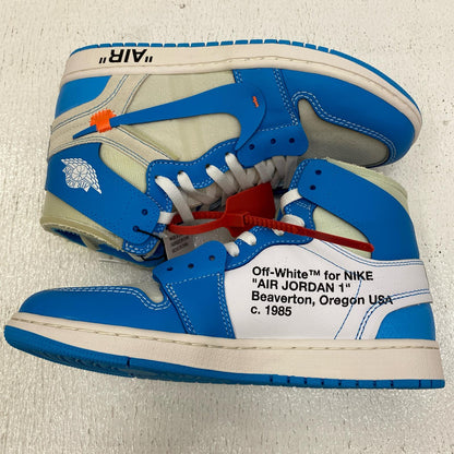 NIKE | ナイキ Off-White Air Jordan 1 High UNC スニーカー AQ0818-148 ライトブルー【加古川店】