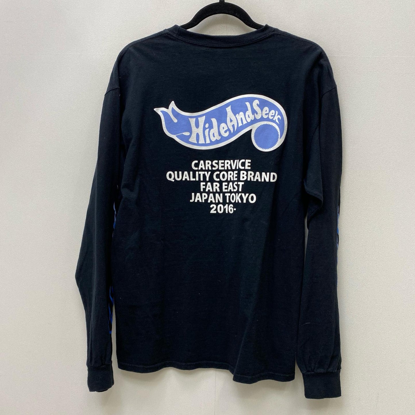 HIDE AND SEEK | ハイドアンドシーク CarService L/S Tee-1 長袖Ｔシャツ HSCS-010425 ブラック サイズ：L【加古川店】