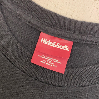 HIDE AND SEEK | ハイドアンドシーク CarService L/S Tee-1 長袖Ｔシャツ HSCS-010425 ブラック サイズ：L【加古川店】
