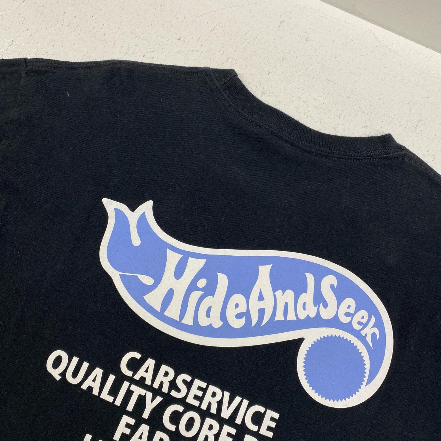 HIDE AND SEEK | ハイドアンドシーク CarService L/S Tee-1 長袖Ｔシャツ HSCS-010425 ブラック サイズ：L【加古川店】