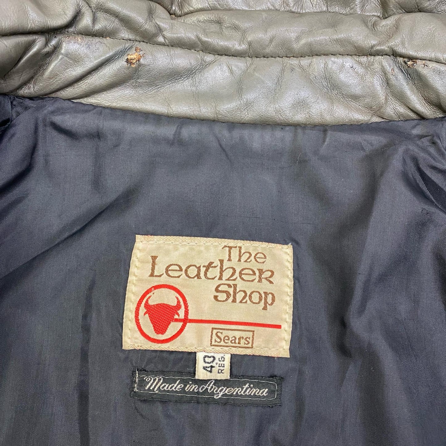 VINTAGE衣料 | ヴィンテージイリョウ sears・leather shop レザー グレー サイズ：40【加古川店】