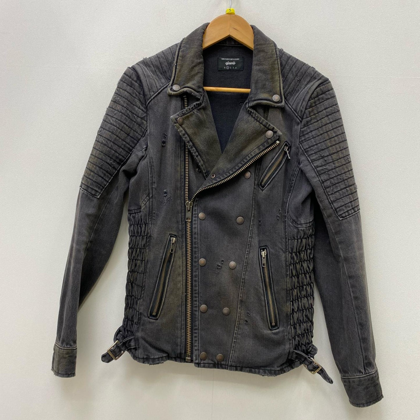 glamb | グラム Jam denim riders ライダースジャケット GB0418 ブラック サイズ：1【加古川店】