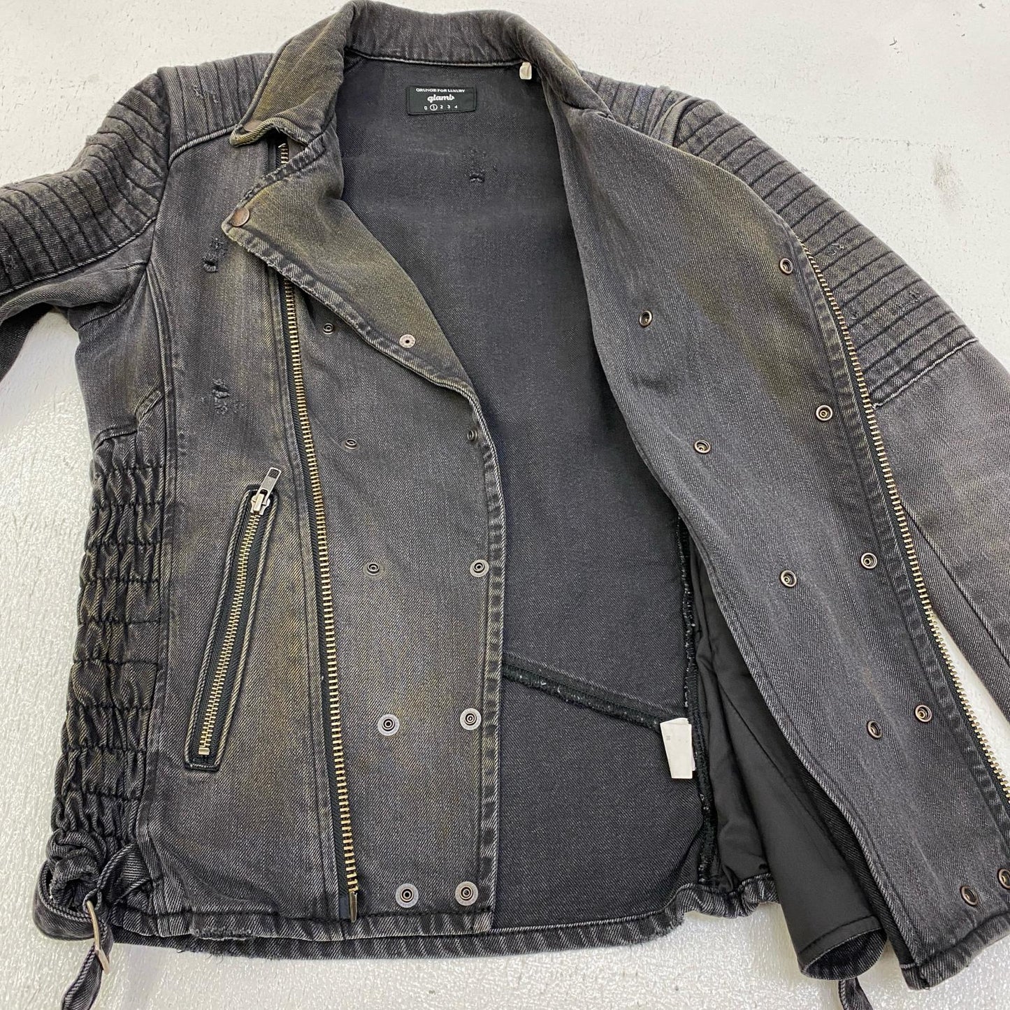 glamb | グラム Jam denim riders ライダースジャケット GB0418 ブラック サイズ：1【加古川店】