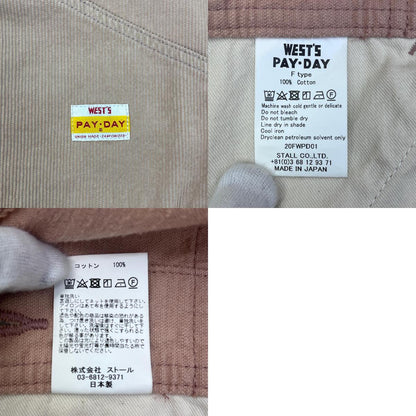 PAYDAY | ペイデイ ×WEST'S OVERALLS オーバーオール 20fwpd01 ピンク【加古川店】