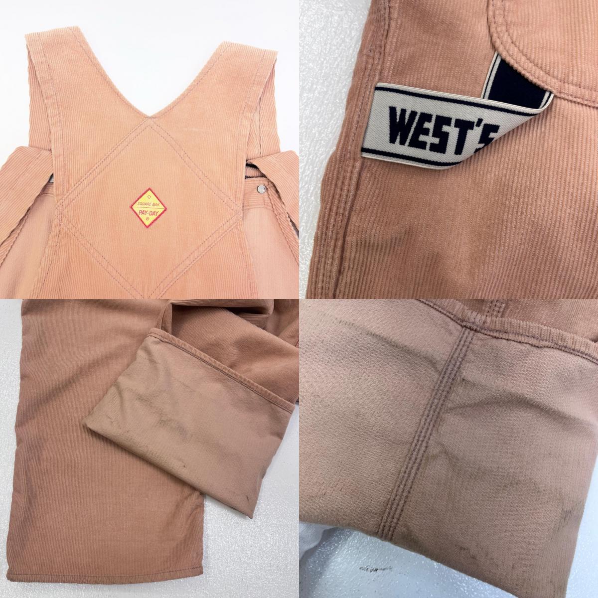 PAYDAY | ペイデイ ×WEST'S OVERALLS オーバーオール 20fwpd01 ピンク【加古川店】