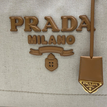 PRADA | プラダ カナパ ラージ トートバッグ 2VG125 ホワイト【加古川店】