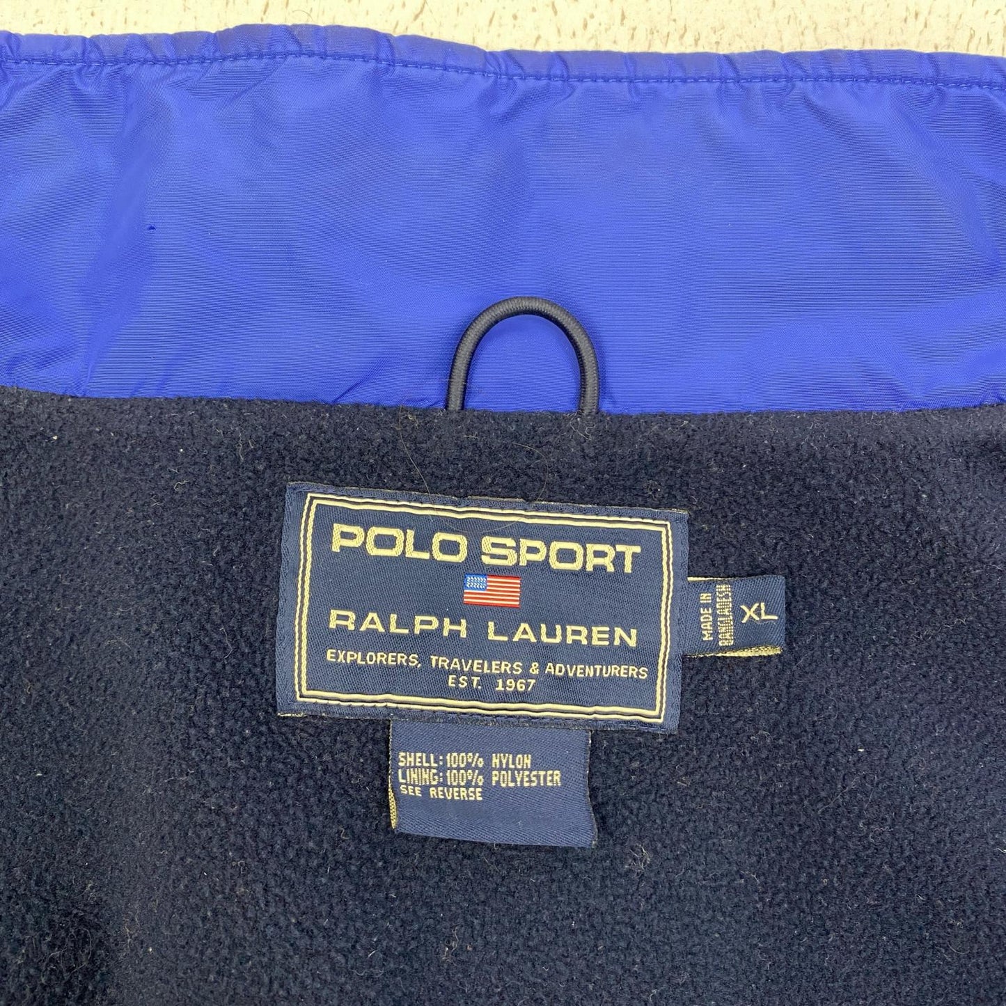 POLO RALPH LAUREN | ポロ・ラルフローレン 裏地フリース ナイロンジャケット ネイビー サイズ：XL【加古川店】