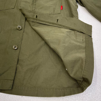 W)TAPS | ダブルタップス BUDS LS/SHIRT.COTTON.SATIN ミリタリージャケット 171WVDT-SHM01 カーキ サイズ：2【加古川店】
