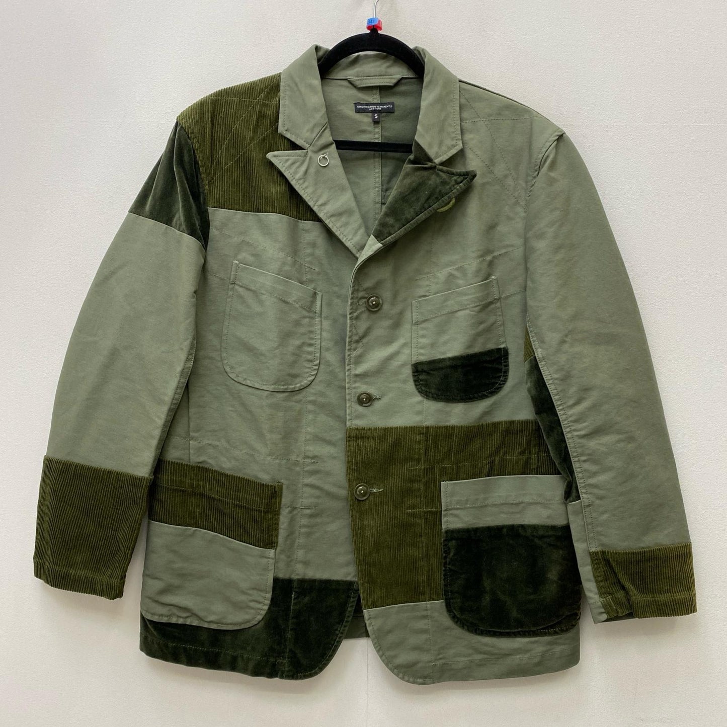 Engineered Garments | エンジニアードガーメンツ パッチワーク カバーオール カーキグリーン サイズ：S【加古川店】