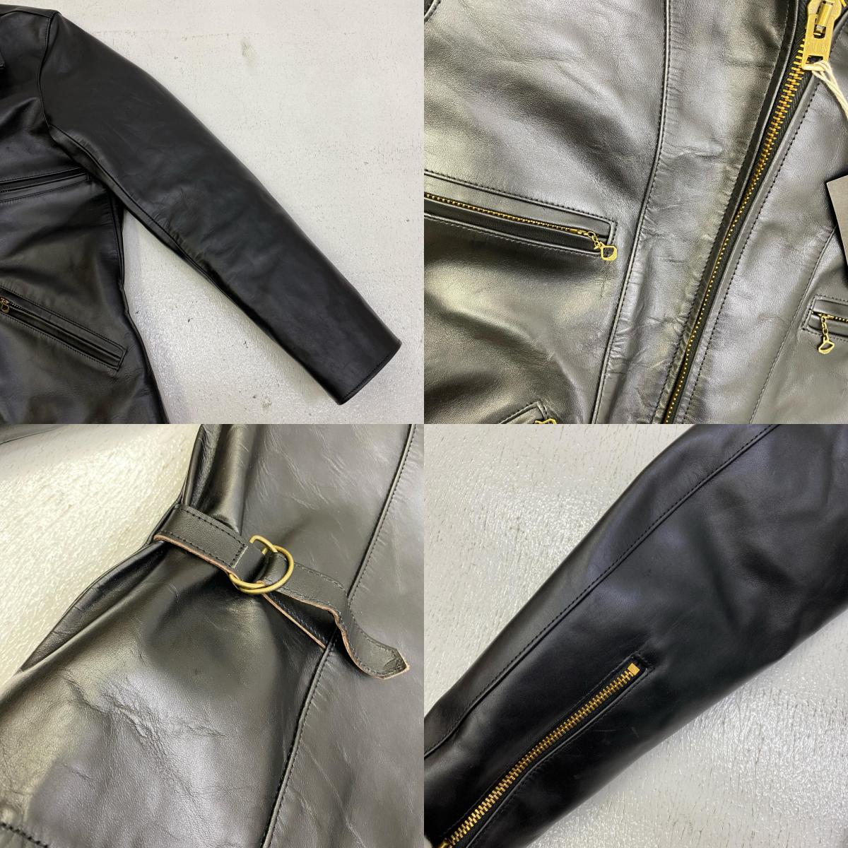 FINE CREEK ＆CO Freddy:single riders レザー ACJK012 ブラック サイズ：38【加古川店】