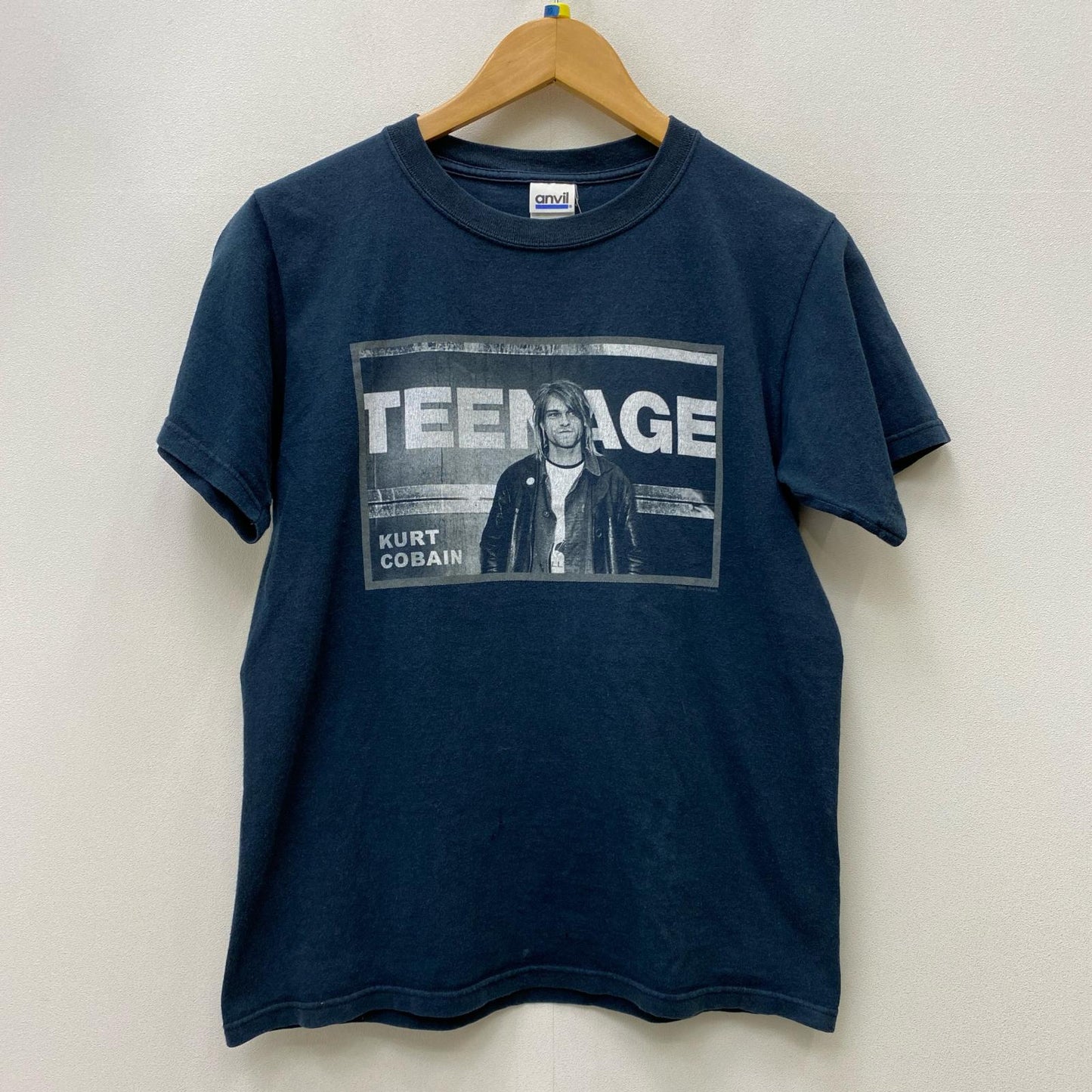 nirvana kurt cobain:teenage anvil 半袖Ｔシャツ ブラック【加古川店】