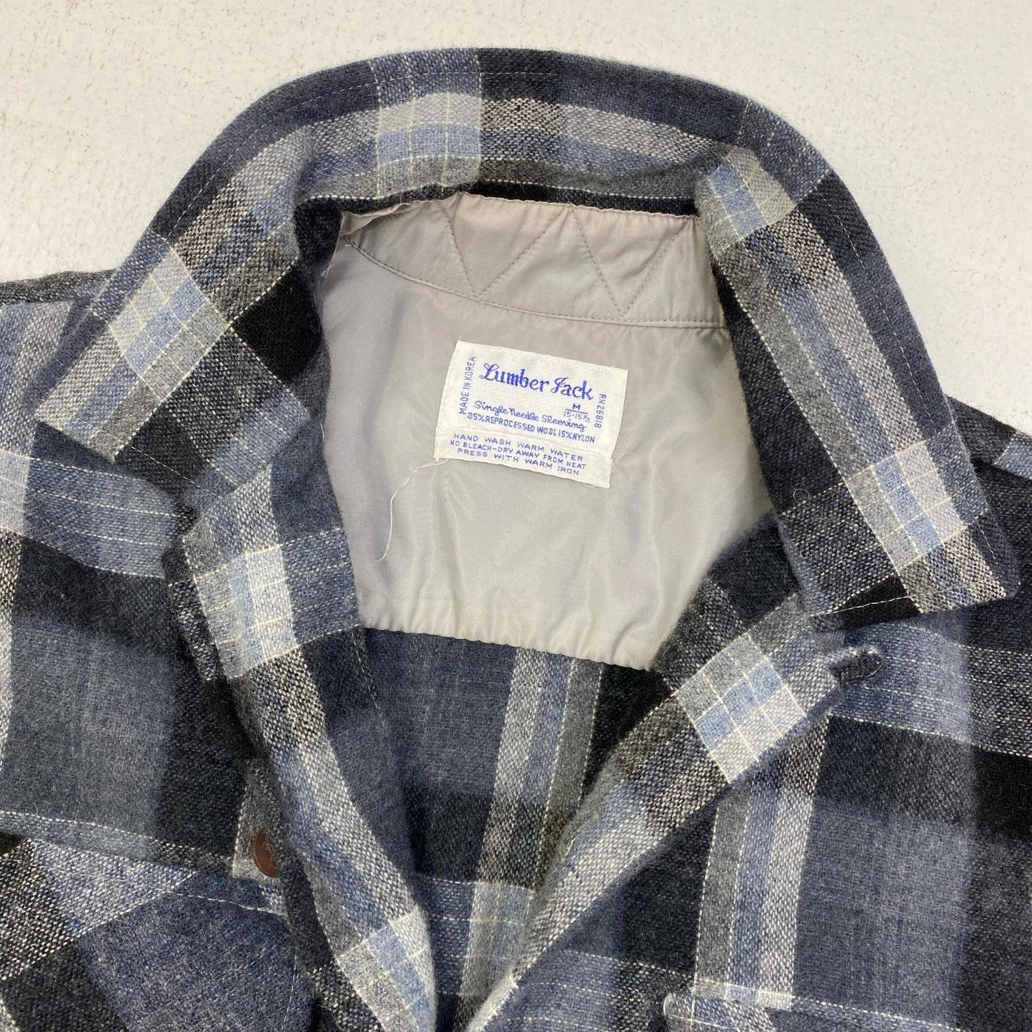 VINTAGE衣料 | ヴィンテージイリョウ lumber jack:wool shirt 長袖シャツ サイズ：M【加古川店】