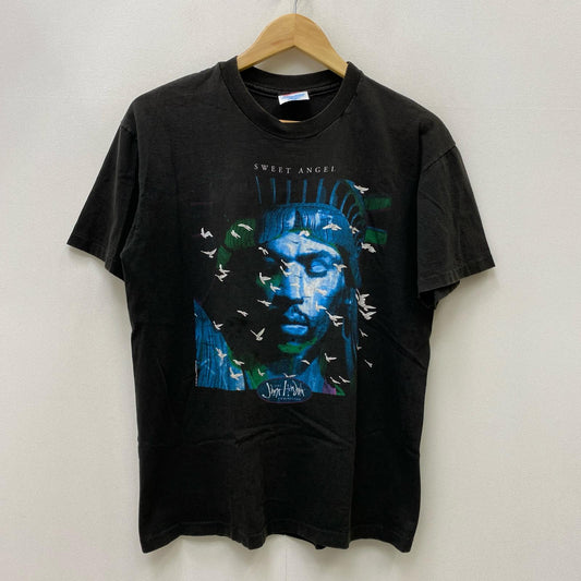 jimi hendrix:sweet angel hanes 半袖Ｔシャツ ブラック サイズ：L【加古川店】
