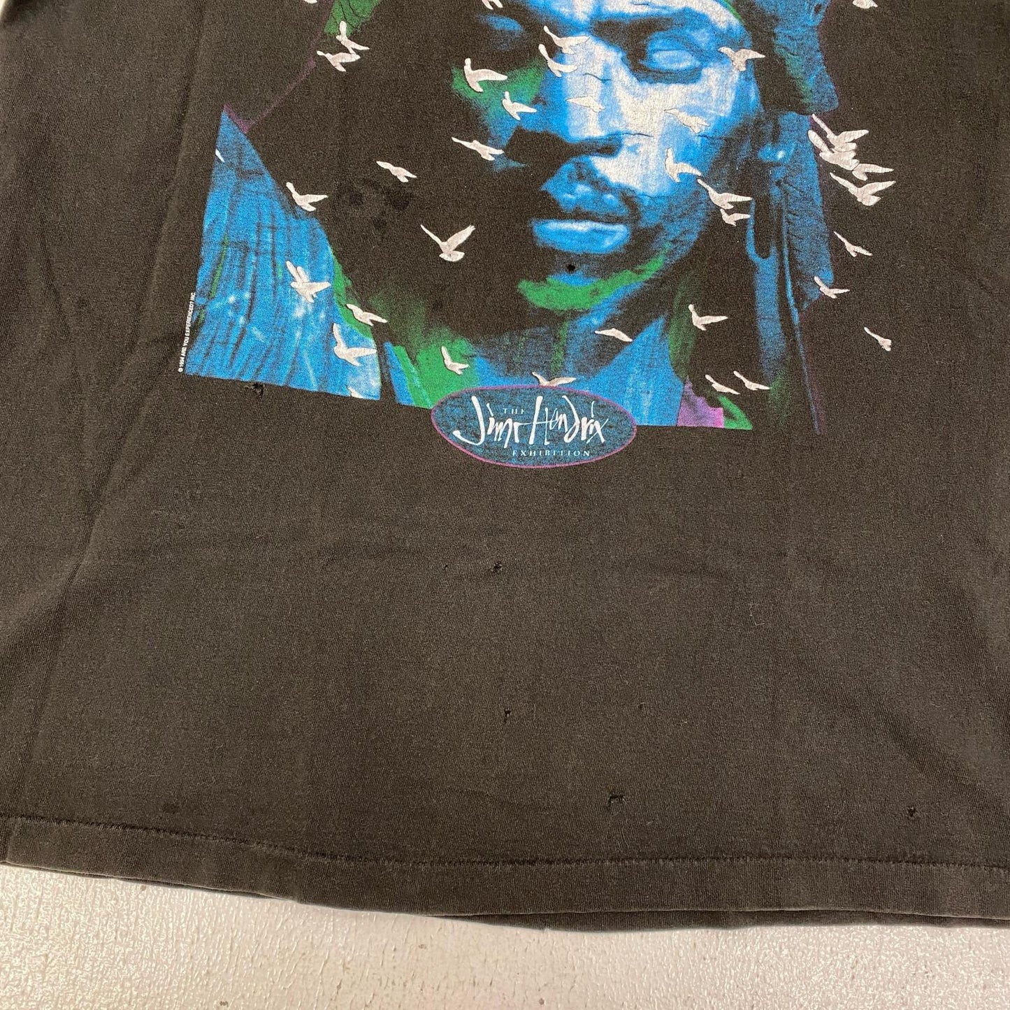 jimi hendrix:sweet angel hanes 半袖Ｔシャツ ブラック サイズ：L【加古川店】