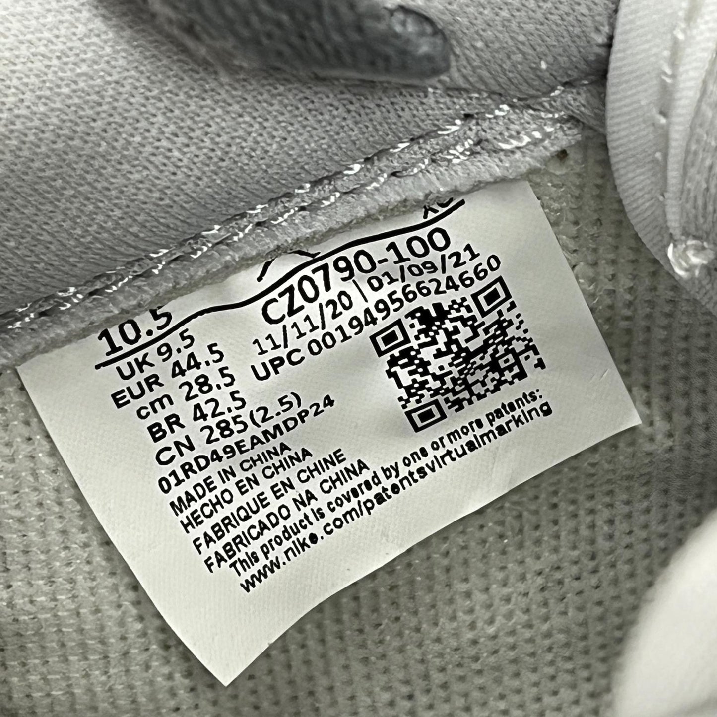 NIKE | ナイキ Air Jordan 1 Low OG Neutral Grey スニーカー cz0790-100 ホワイト 28.5cm【加古川店】