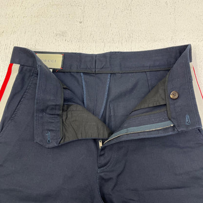 GUCCI | グッチ SIDE LINE COTTON SHORT PT ミケーレ期 ショートパンツ 521701 Z3786 ダークネイビー サイズ：44【加古川店】