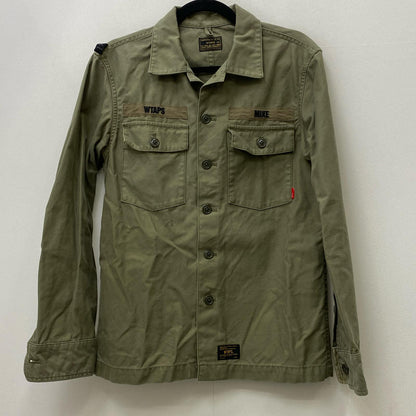 W)TAPS | ダブルタップス BUDS LS/SHIRT.COTTON.SATIN ミリタリージャケット 813-1845-03-4875 カーキ サイズ：2【加古川店】