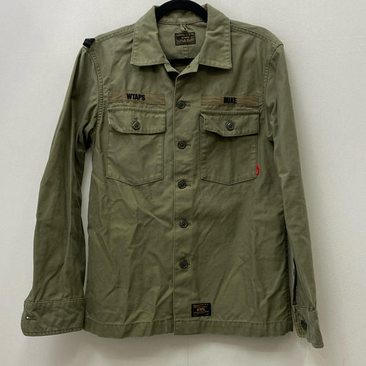 W)TAPS | ダブルタップス BUDS LS/SHIRT.COTTON.SATIN ミリタリージャケット 813-1845-03-4875 カーキ サイズ：2【加古川店】