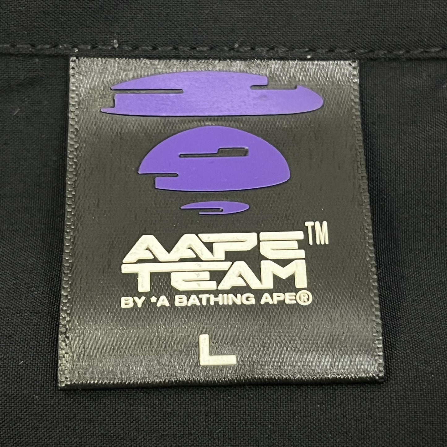 A BATHING APE | アベイシングエイプ 長袖シャツ AAPSTM8441XXK ブラック サイズ：L【加古川店】