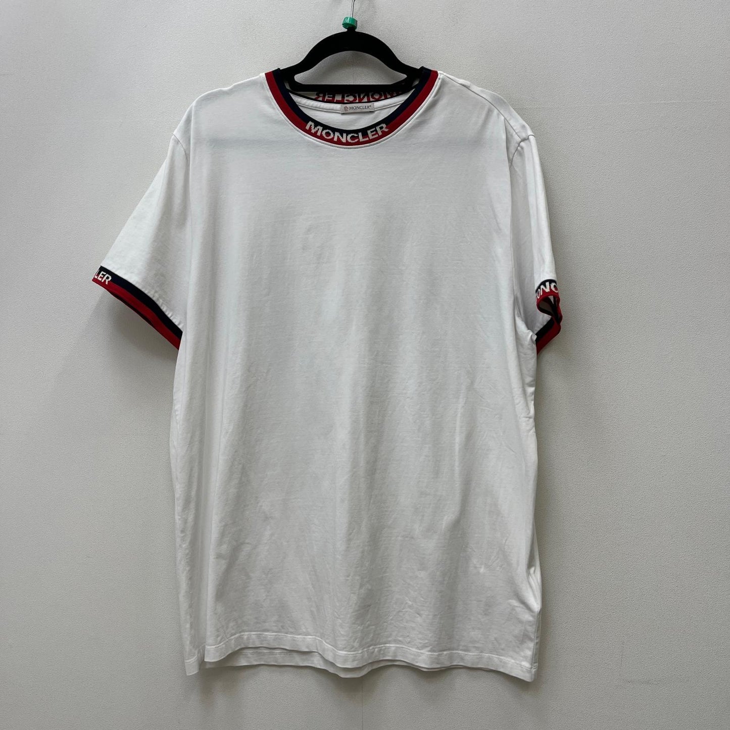 MONCLER | モンクレール maglia t-shirt 国内正規品 半袖Ｔシャツ E10918000700 87296 ホワイト サイズ：XXL【加古川店】