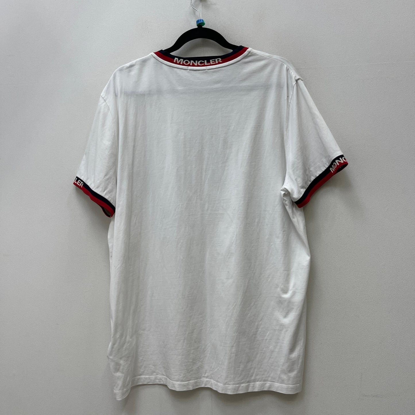MONCLER | モンクレール maglia t-shirt 国内正規品 半袖Ｔシャツ E10918000700 87296 ホワイト サイズ：XXL【加古川店】