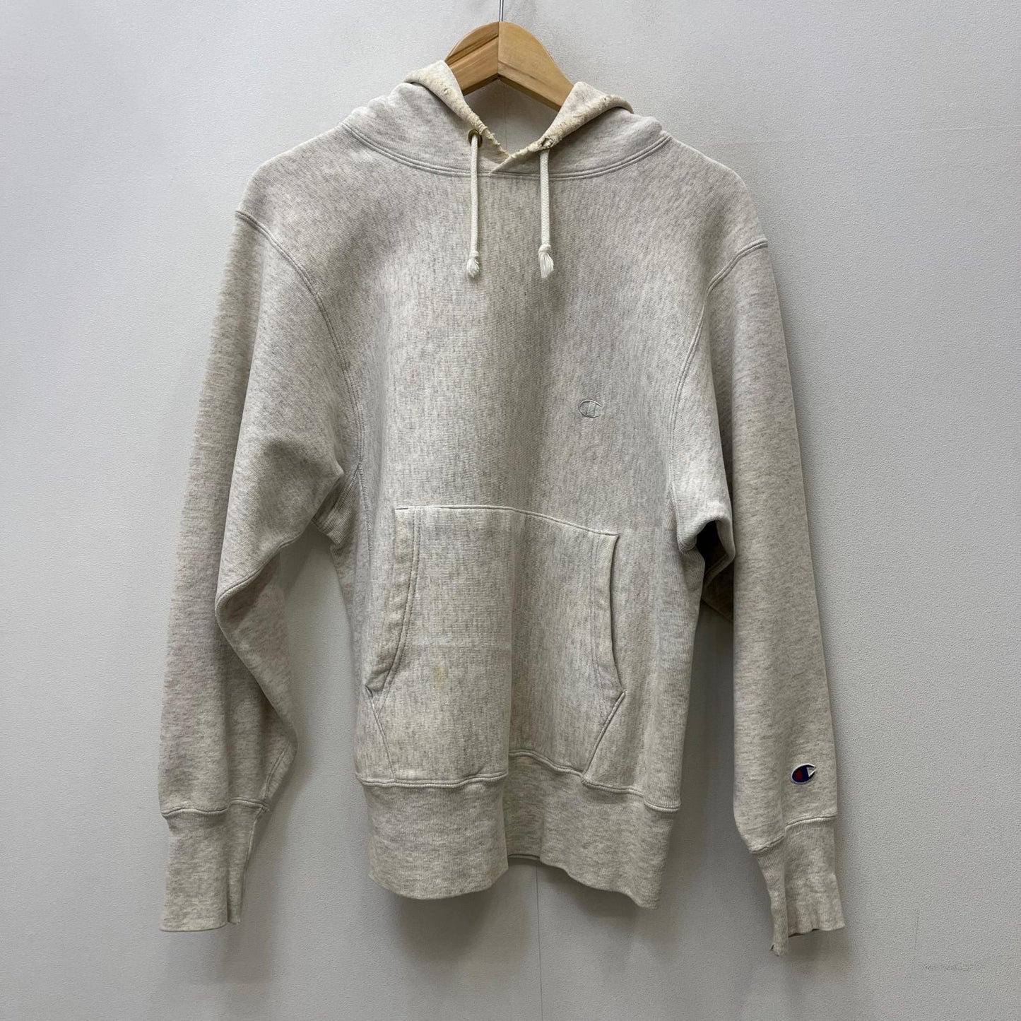 Champion | チャンピオン reverse weave:目あり　刺繍タグ パーカー グレー サイズ：M【加古川店】