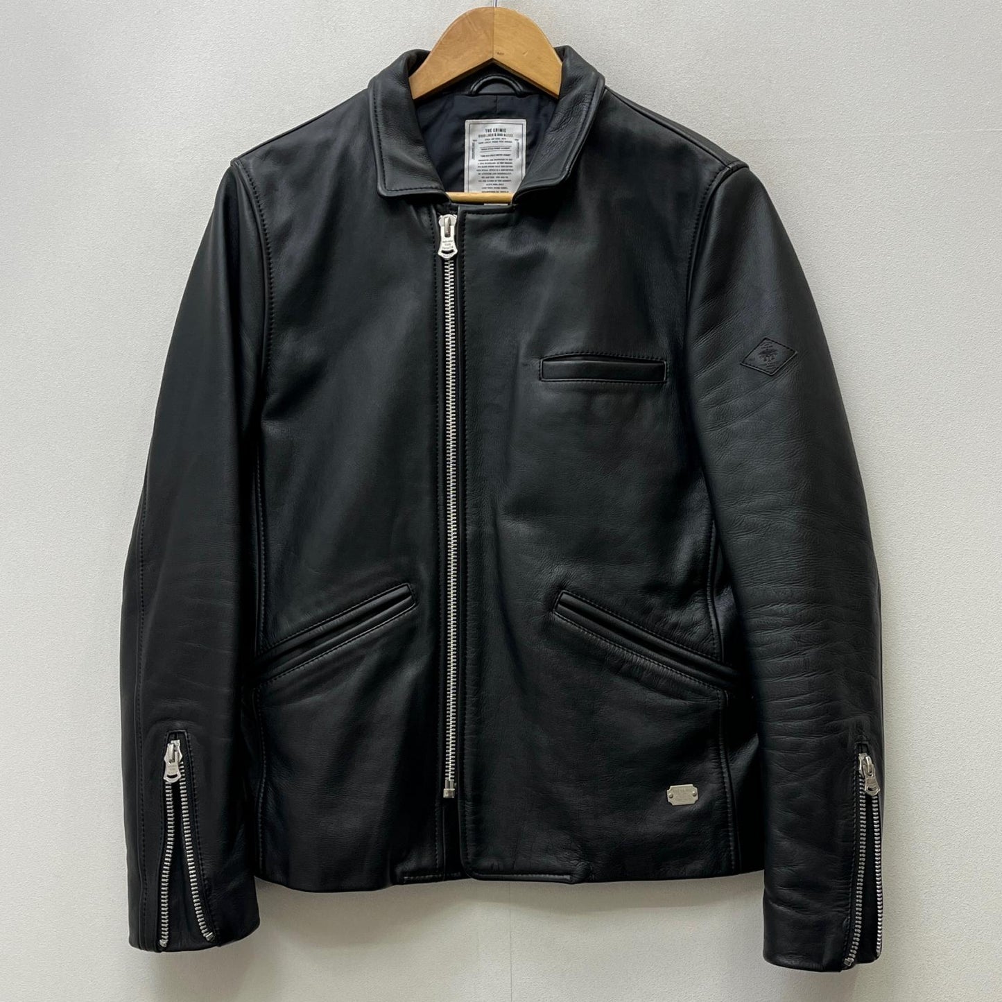 CRIMIE | クライミー single riders jacket レザー ブラック サイズ：S【加古川店】